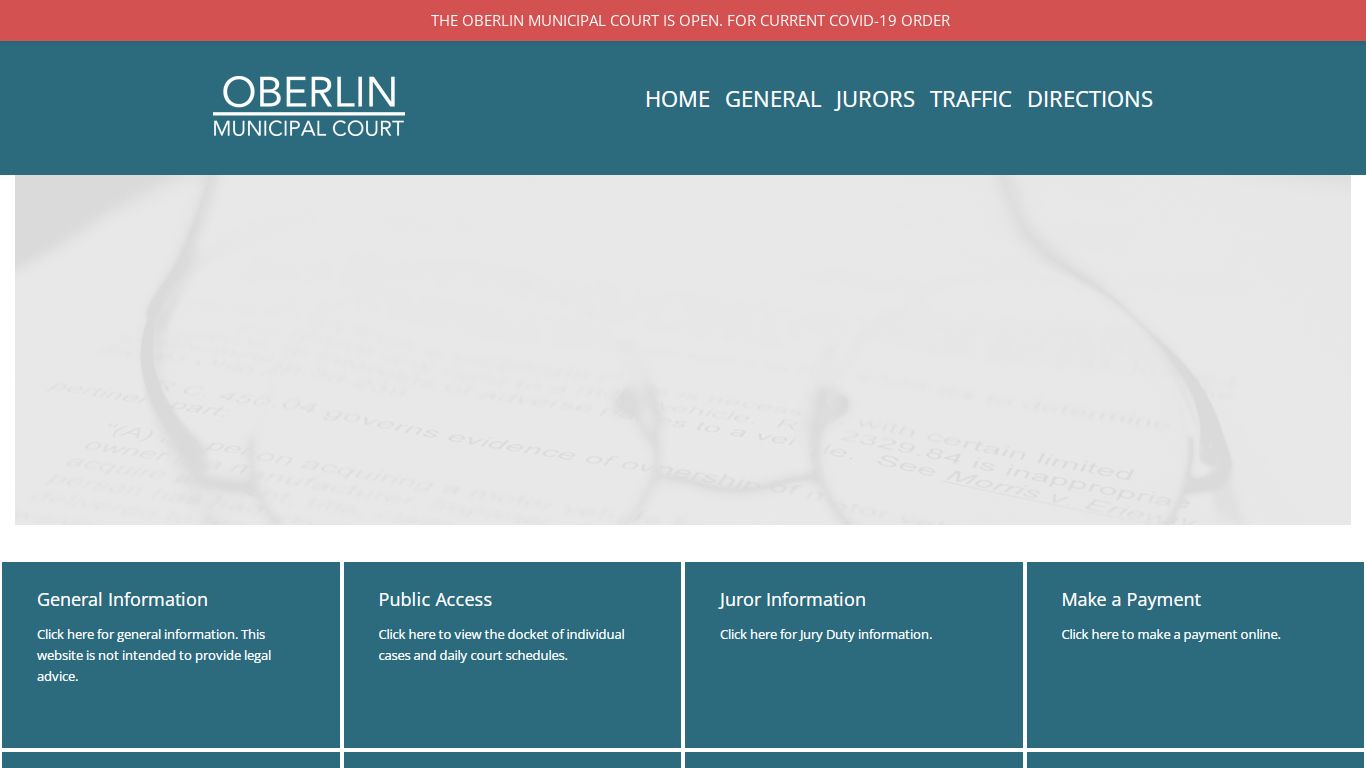 Oberlin Municipal Court – Welcome to the Municipal Court ...