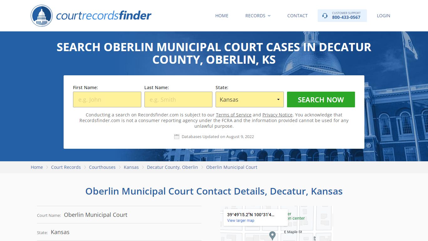 Oberlin Municipal Court Case Search - Decatur County, KS ...