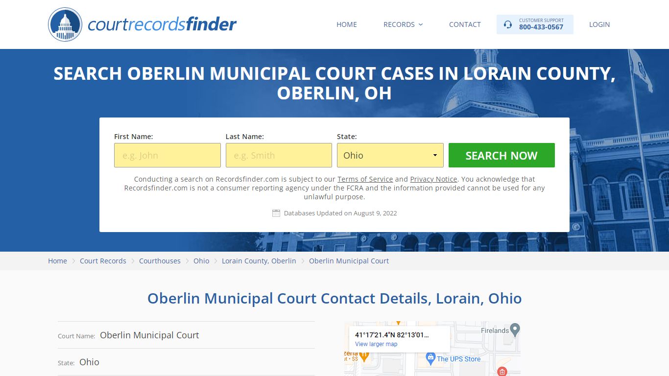 Oberlin Municipal Court Case Search - Lorain County, OH ...